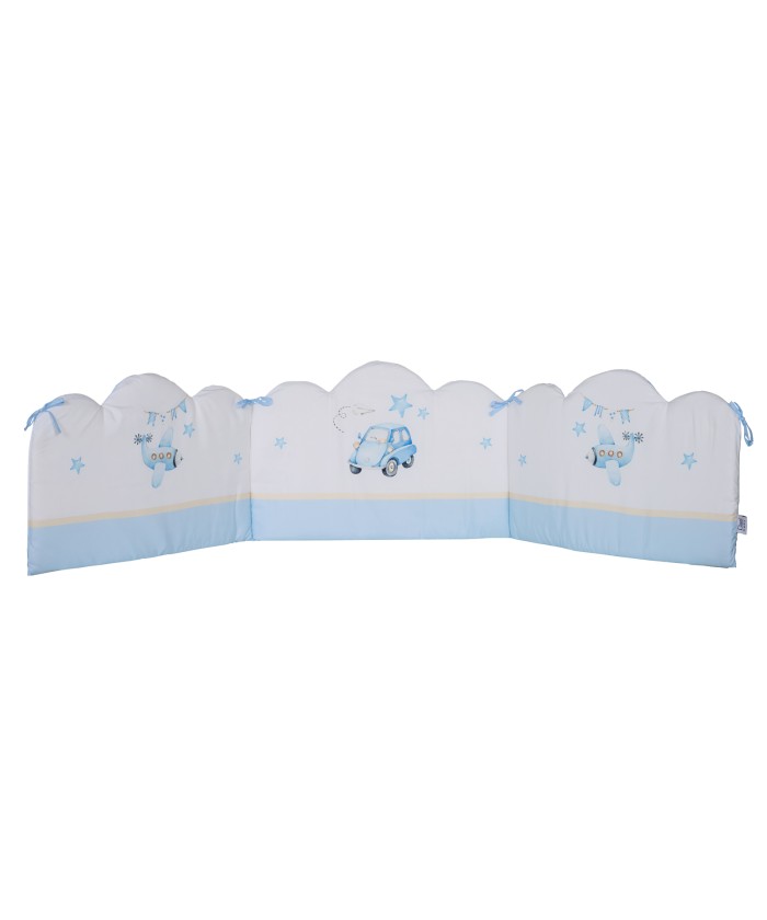 DAS BABY ΠΑΝΤΑ ΚΟΥΝΙΑΣ FUN DIGITAL PRINT 4918 BLUE, OCHRE, WHITE