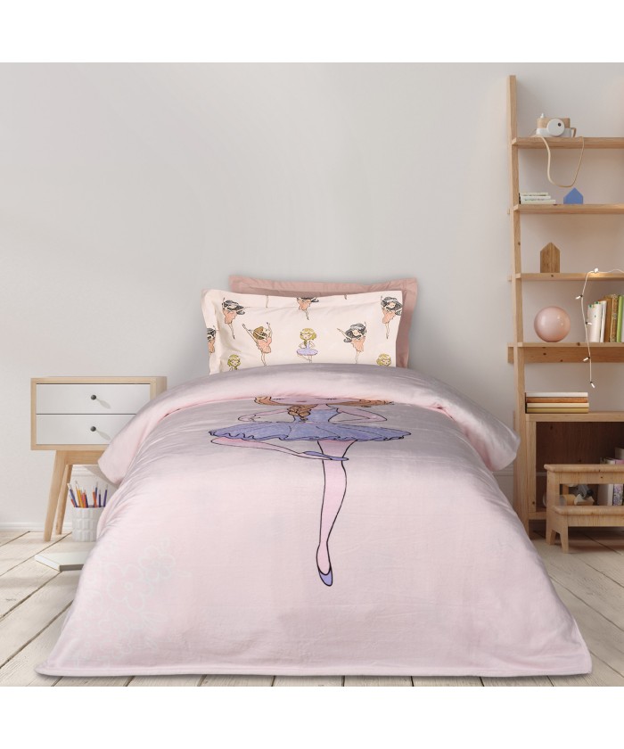 DAS KIDS ΚΟΥΒΕΡΤΑ FLEECE 160Χ220 4913 LILAC, PINK