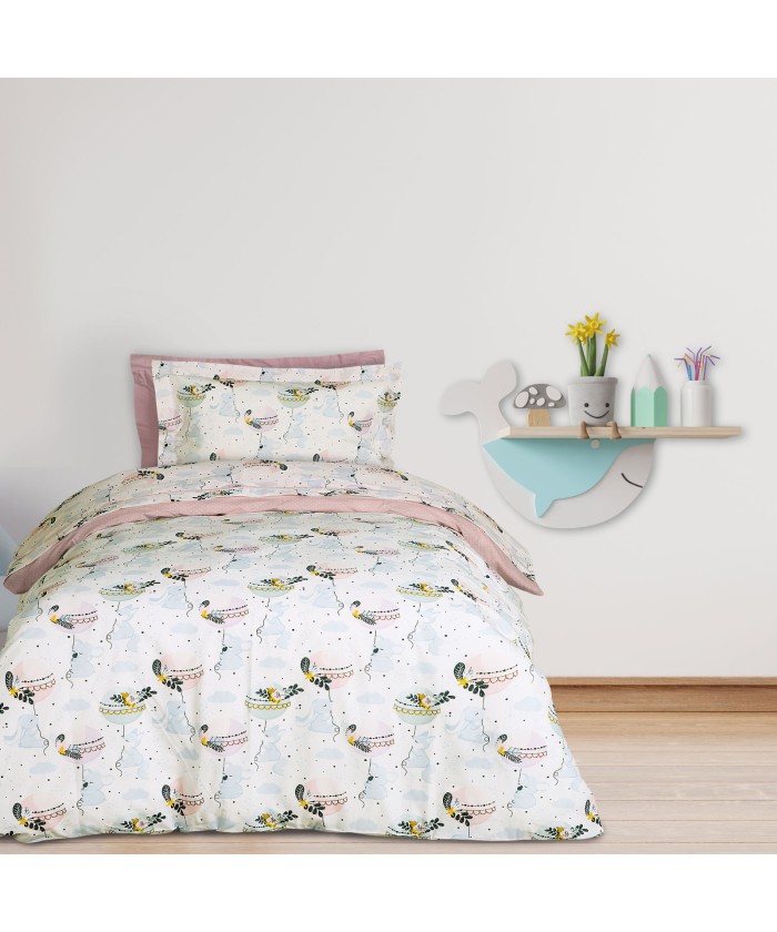 DAS KIDS ΣΕΤ ΠΑΠΛΩΜΑΤΟΘΗΚΗ ΜΟΝΗ 4915 LIGHT BLUE, MINT, PINK