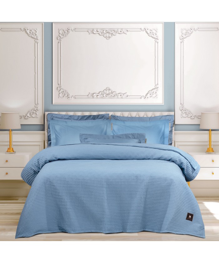 GREENWICH POLO CLUB ΚΟΥΒΕΡΤΑ ΠΙΚΕ 220X240 ESSENTIAL 3457 ΜΠΛΕ ΡΑΦ