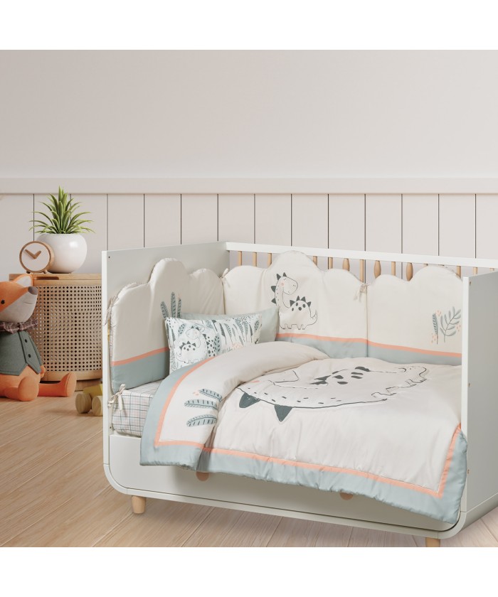 DAS BABY ΚΟΥΒΕΡΛΙ FUN 4879 ΓΚΡΙ, ΠΡΑΣΙΝΟ, ΣΟΜΟΝ
