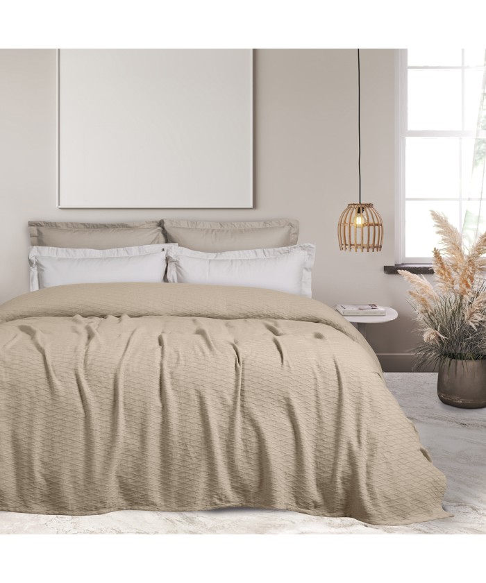 DAS HOME ΚΟΥΒΕΡΤΑ ΠΙΚΕ 220X240 0493 ΜΠΕΖ