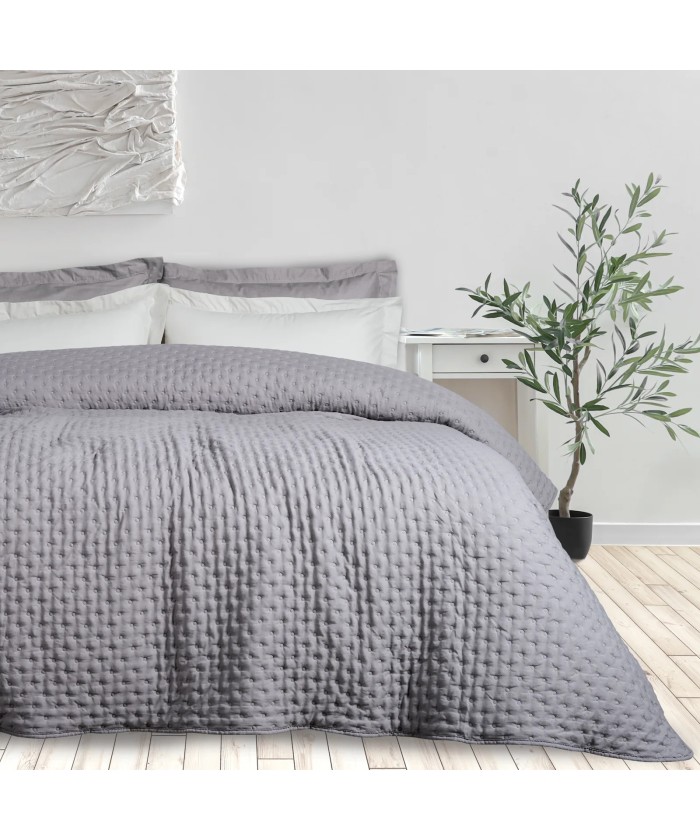 DAS HOME ΚΟΥΒΕΡΛΙ ΥΠΕΡΔΙΠΛΟ HAPPY 9630 GREY