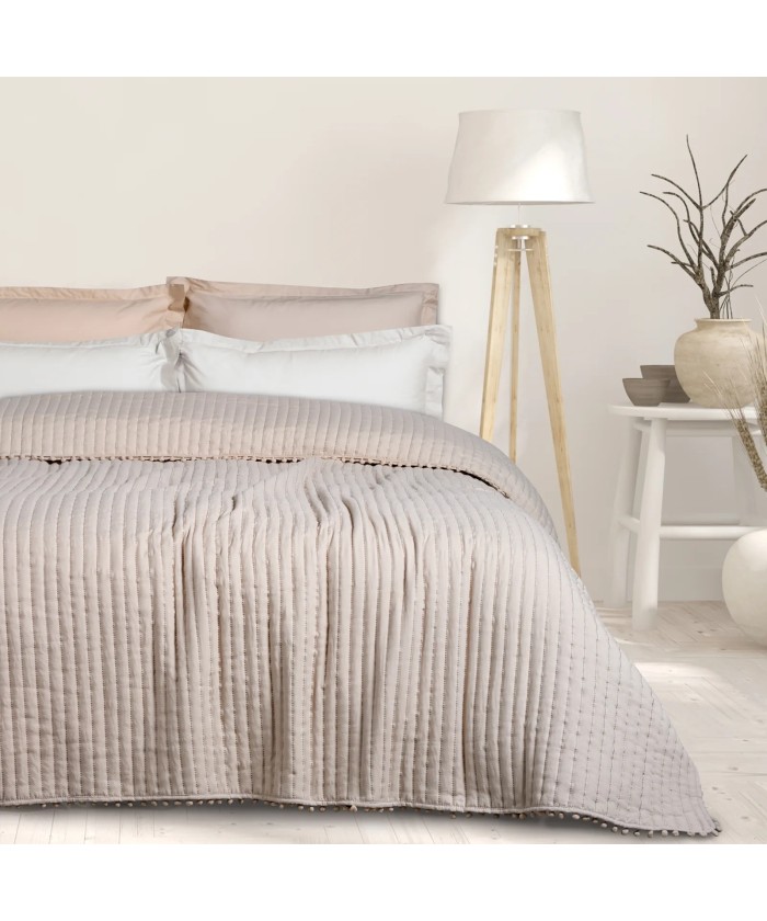 DAS HOME ΚΟΥΒΕΡΛΙ ΥΠΕΡΔΙΠΛΟ HAPPY 9625 TAUPE