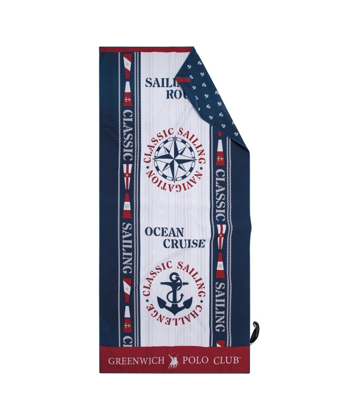 GREENWICH POLO CLUB ΠΕΤΣΕΤΑ ΘΑΛΑΣΣΗΣ 80Χ170 3908 BLUE, IVORY