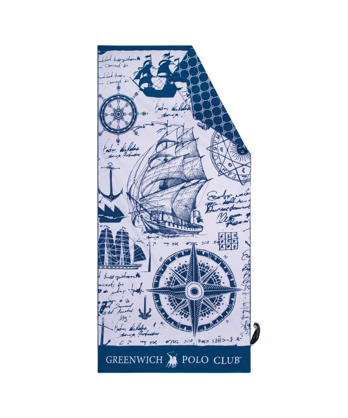 GREENWICH POLO CLUB ΠΕΤΣΕΤΑ ΘΑΛΑΣΣΗΣ 80Χ170 3909 BLUE, TAUPE