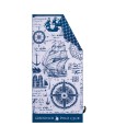 GREENWICH POLO CLUB ΠΕΤΣΕΤΑ ΘΑΛΑΣΣΗΣ 80Χ170 3909 BLUE, TAUPE