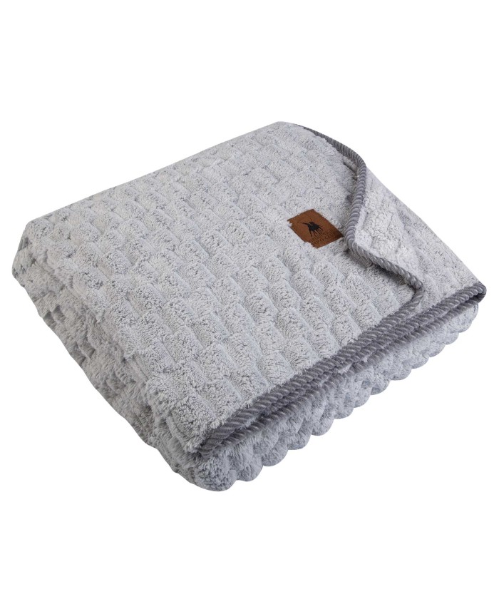 GREENWICH POLO CLUB ΚΟΥΒΕΡΤΑ FLEECE 110X150 ΒΑΒΥ 8837 GREY