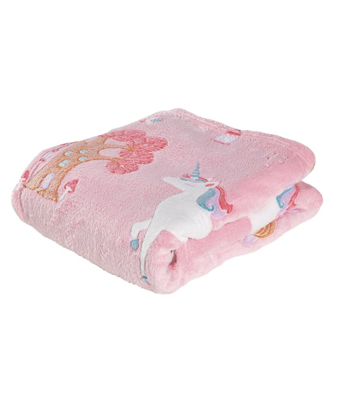 DAS BABY ΚΟΥΒΕΡΤΑ FLEECE 80X110 RELAX 4866 ΛΕΥΚΟ, ΜΠΛΕ, ΡΟΖ