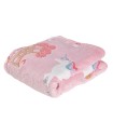 DAS BABY ΚΟΥΒΕΡΤΑ FLEECE 80X110 RELAX 4866 ΛΕΥΚΟ, ΜΠΛΕ, ΡΟΖ