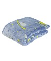 DAS BABY ΚΟΥΒΕΡΤΑ FLEECE 80X110 RELAX 4863 ΚΙΤΡΙΝΟ, ΜΠΛΕ