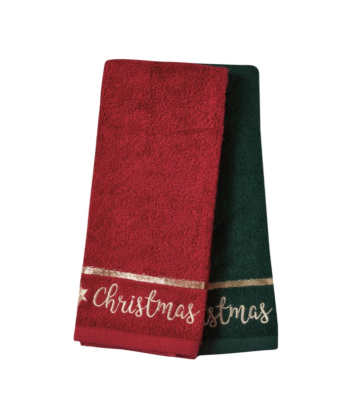 DAS HOME CHRISTMAS ΠΟΤΗΡΟΠΑΝΑ ΣΕΤ 2ΤΜΧ 40X60 0702 GREEN, RED