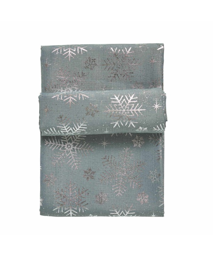 DAS HOME CHRISTMAS ΤΡΑΠΕΖΟΜΑΝΤΗΛΟ 140Χ220 0714 ΑΣΗΜΙ, ΓΚΡΙ