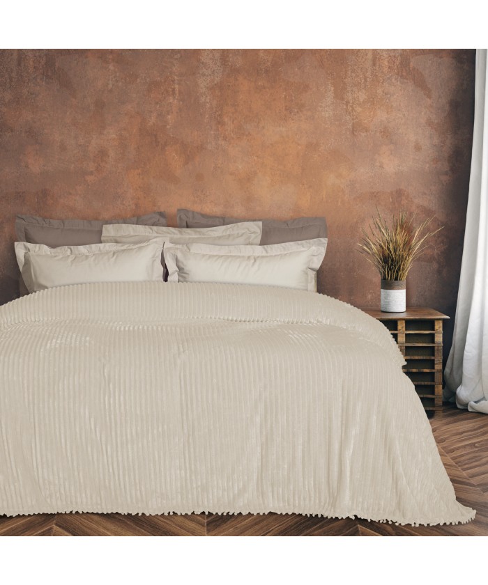 DAS HOME ΚΟΥΒΕΡΤΑ FLEECE 220Χ240 1353 ΙΒΟΥΑΡ