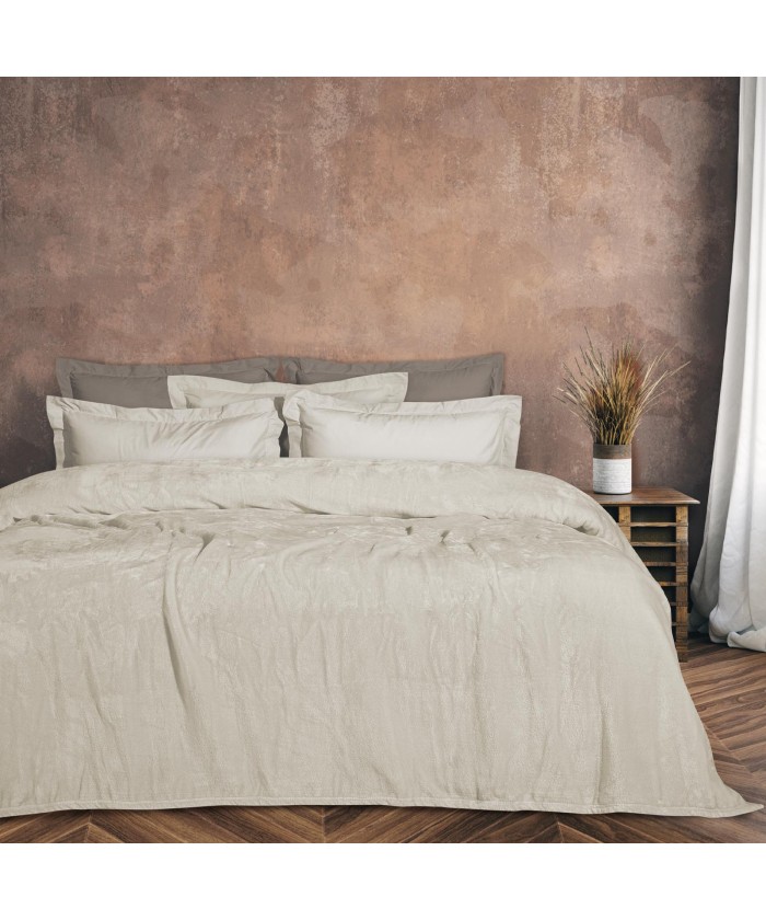 DAS HOME ΚΟΥΒΕΡΤΑ VELOUR ΥΠΕΡΔΙΠΛΗ 1341 ΙΒΟΥΑΡ