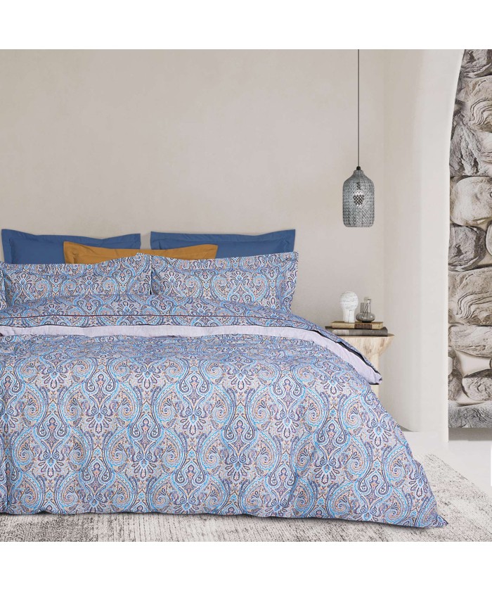 DAS HOME ΣΕΤ ΠΑΠΛΩΜΑΤΟΘΗΚΗ ΜΟΝΗ DAILY 9611 BLUE, OCHRE, RED
