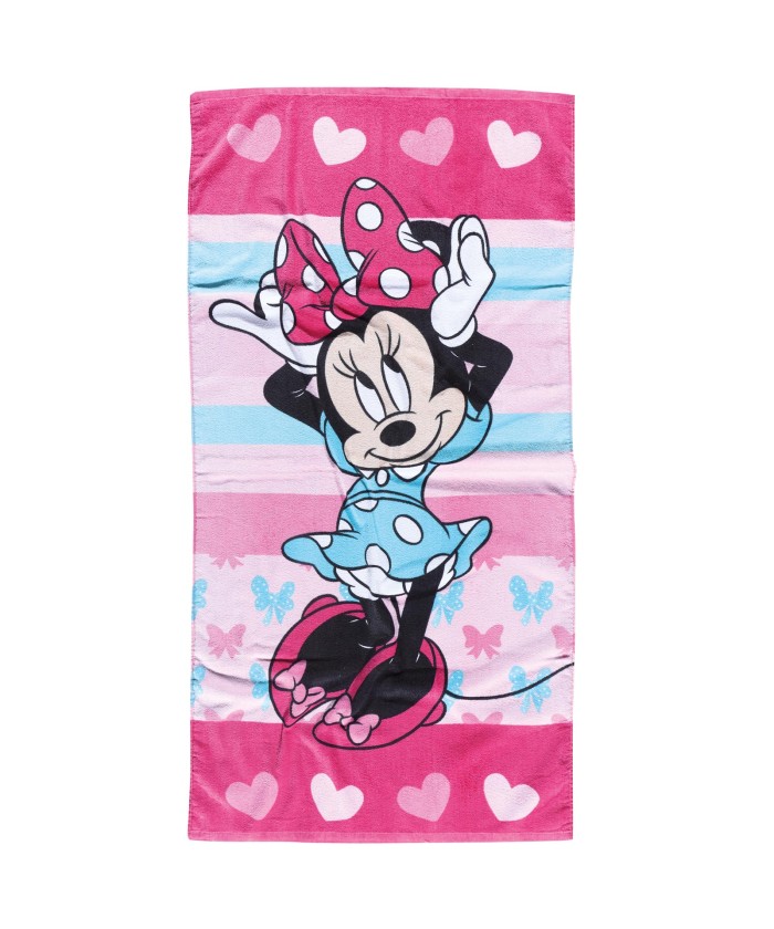ΠΕΤΣΕΤΑ ΘΑΛΑΣΣΗΣ MINNIE HEARTS 70Χ140 5862 ΜΕΝΤΑ, ΦΟΥΞΙΑ