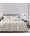 DAS HOME ΚΟΥΒΕΡΛΙ ΜΟΝΟ CASUAL 5405 ΚΡΕΜ, ΜΠΕΖ