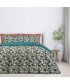 DAS HOME ΚΟΥΒΕΡΛΙ ΜΟΝΟ CASUAL 5401 ΜΠΟΡΝΤΩ, ΠΕΤΡΟΛ, ΩΧΡΑ