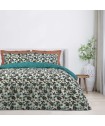 DAS HOME ΚΟΥΒΕΡΛΙ ΜΟΝΟ CASUAL 5401 ΜΠΟΡΝΤΩ, ΠΕΤΡΟΛ, ΩΧΡΑ