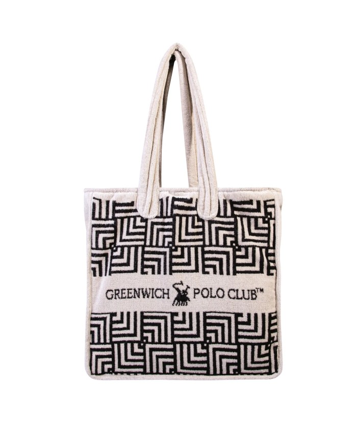 GREENWICH POLO CLUB ΤΣΑΝΤΑ ΘΑΛΑΣΣΗΣ 42Χ45 3732 BLACK, IVORY