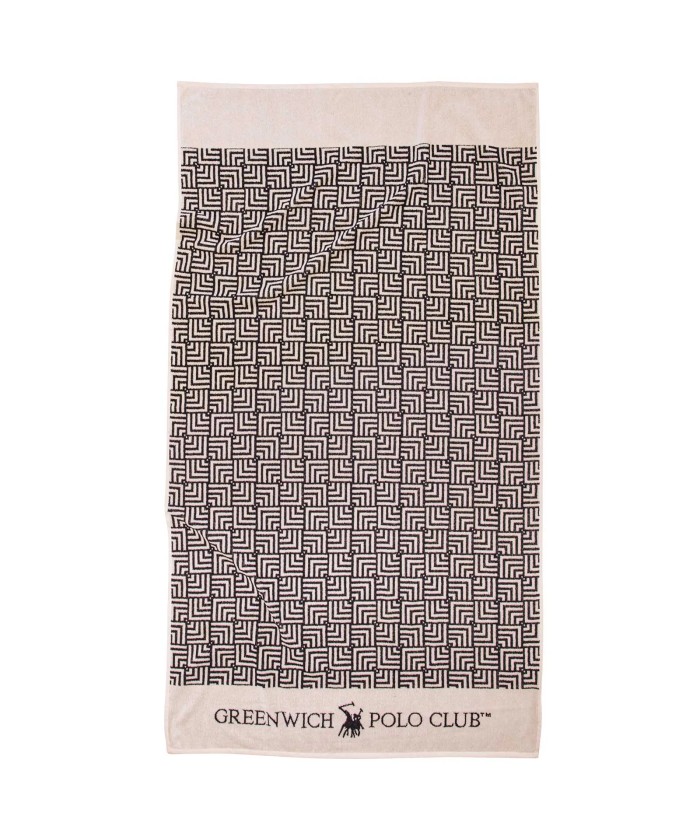 GREENWICH POLO CLUB ΠΕΤΣΕΤΑ ΘΑΛΑΣΣΗΣ 90Χ170 3732 BLACK, IVORY