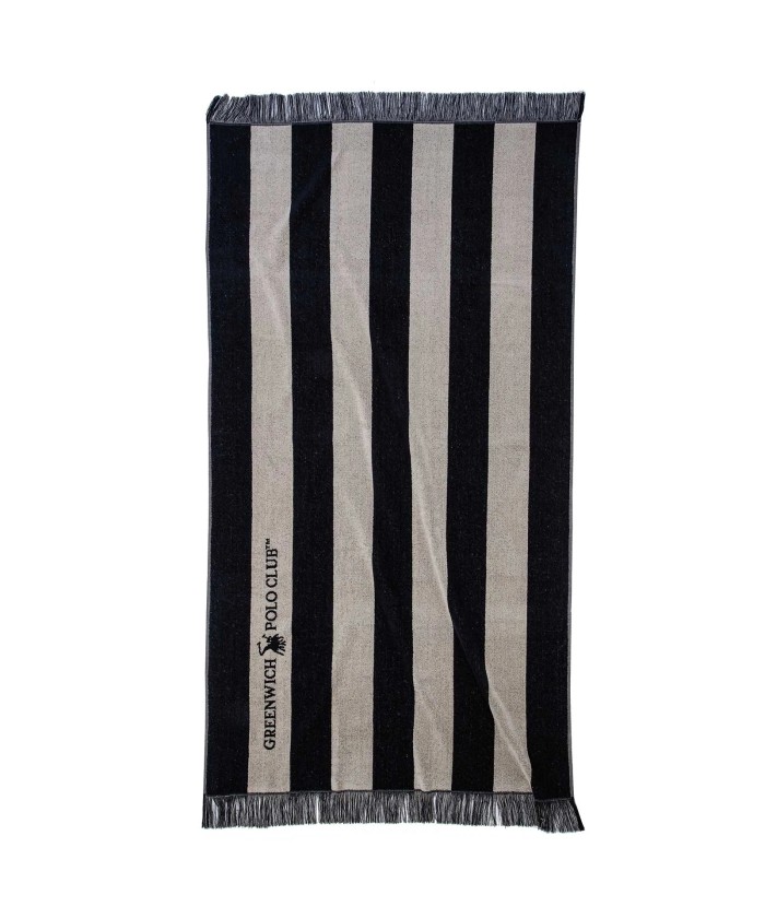 GREENWICH POLO CLUB ΠΕΤΣΕΤΑ ΘΑΛΑΣΣΗΣ 90Χ170 3727 BLACK, TAUPE
