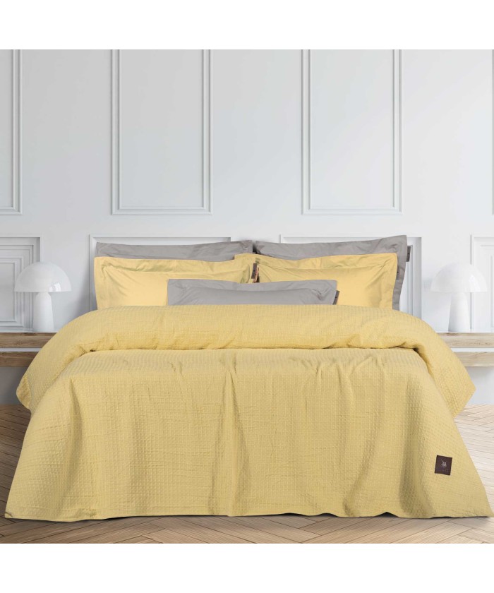 GREENWICH POLO CLUB ΚΟΥΒΕΡΤΑ ΠΙΚΕ 170X250 ESSENTIAL 3405 ΚΙΤΡΙΝΟ
