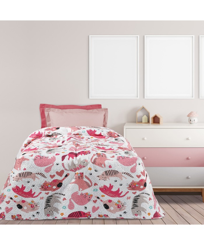 DAS KIDS ΚΟΥΒΕΡΛΙ ΜΟΝΟ 4856 PINK, WHITE