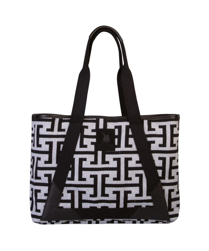 GREENWICH POLO CLUB ΤΣΑΝΤΑ ΘΑΛΑΣΣΗΣ 35Χ42Χ12 3839 BLACK, GREY