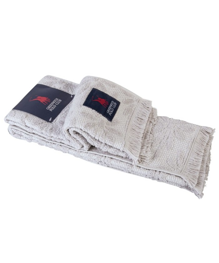 GREENWICH POLO CLUB ΠΕΤΣΕΤΕΣ ΚΟΥΖΙΝΑΣ ΣΕΤ 2TMX 40Χ60 2705 GREY