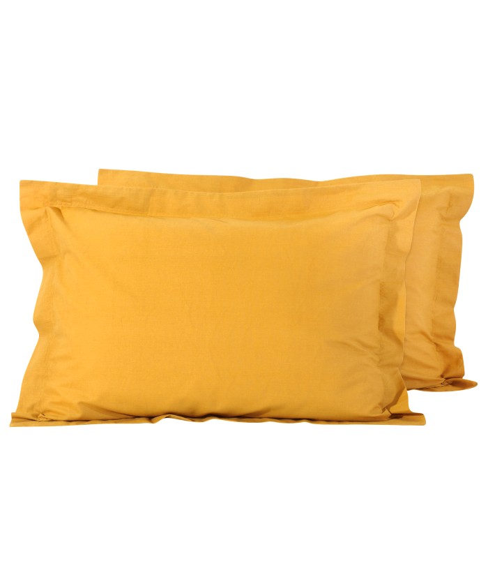 DAS HOME 1019 ΖΕΥΓΟΣ ΜΑΞΙΛΑΡΟΘΗΚΕΣ MUSTARD MUSTARD