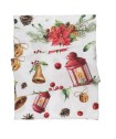 DAS HOME CHRISTMAS RUNNER 45Χ140 0624 ΚΟΚΚΙΝΟ, ΜΠΕΖ, ΧΡΥΣΟ
