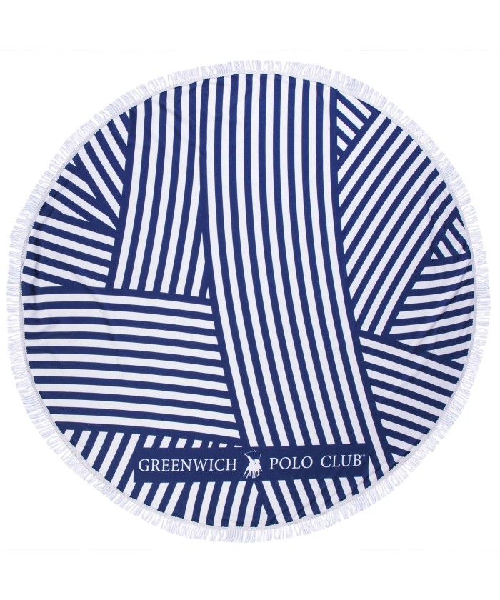 GREENWICH POLO CLUB ΠΕΤΣΕΤΑ ΣΤΡΟΓΓΥΛΗ ΘΑΛΑΣΣΗΣ 3688 BLUE, WHITE