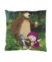 MASHA AND THE BEAR 5510 ΜΑΞΙΛΑΡΙ ΦΙΓΟΥΡΑΣ 40Χ40 ΜΠΛΕ