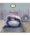 SANTORO GORJUSS 5033 ΚΟΥΒΕΡΤΑ FLEECE SHERPA 160X220 THE SNOW GIRL ΓΚΡΙ