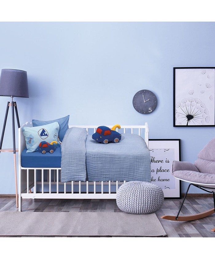 DAS BABY 6475 ΚΟΥΒΕΡΤΑ-ΜΟΥΣΕΛΙΝΑ 110X150 RELAX ΣΙΕΛ