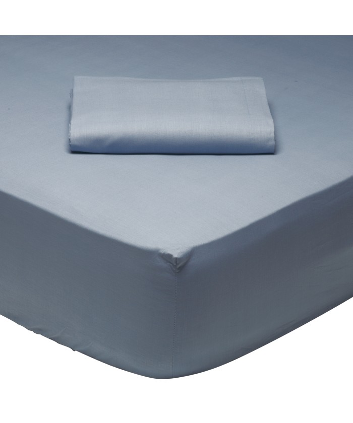 DAS HOME 1006 ΣΕΝΤΟΝΙ ΥΠΕΡΔΙΠΛΟ ΜΕ ΛΑΣΤΙΧΟ DUSTY BLUE DUSTY BLUE