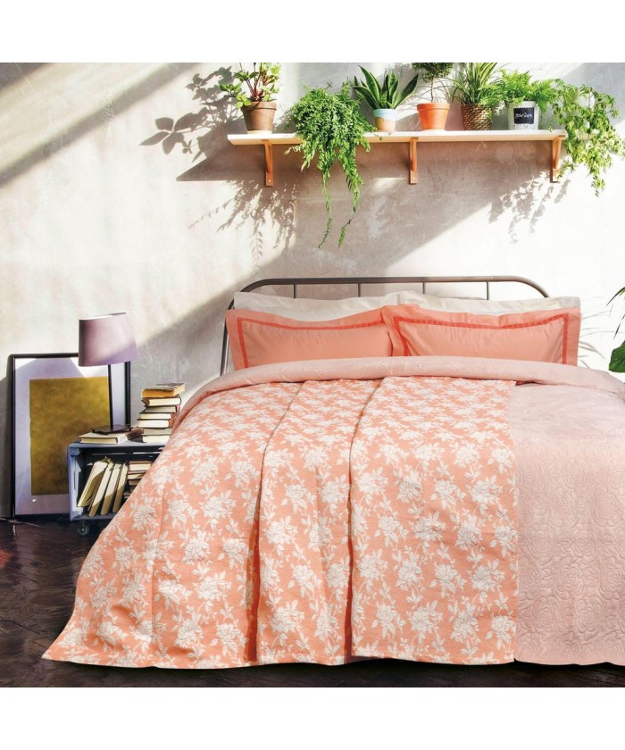 DAS HOME 413 ΚΟΥΒΕΡΤΑ JACQUARD 230Χ250 ΣΟΜΟΝ
