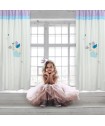 DAS BABY 6463 ΚΟΥΡΤΙΝΑ-ΚΡΙΚΟΥΣ 140Χ260 ΚΡΕΜ, ΡΟΖ
