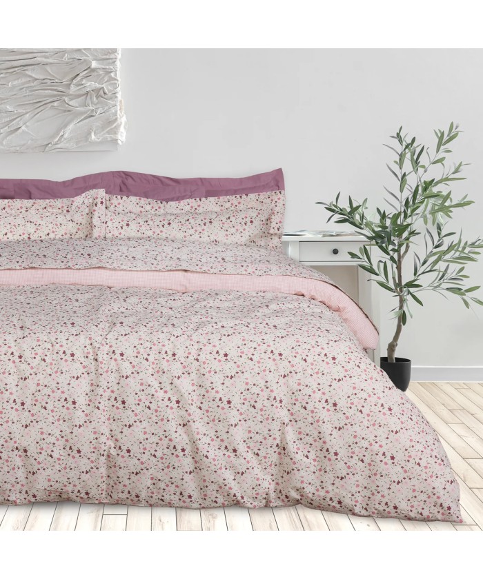 DAS HOME ΣΕΤ ΣΕΝΤΟΝΙΑ ΥΠΕΡΔΙΠΛΑ DAILY 3170 PINK, TAUPE