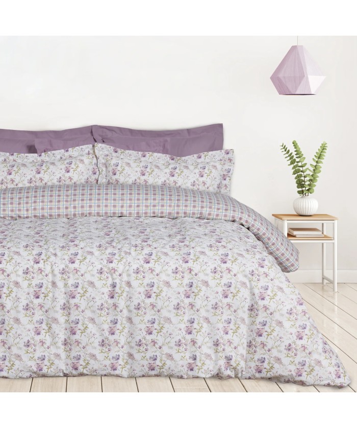 DAS HOME ΣΕΤ ΣΕΝΤΟΝΙΑ ΜΟΝΑ HAPPY 9675 IVORY, LILAC