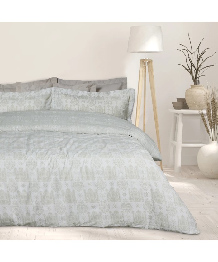 DAS HOME ΣΕΤ ΣΕΝΤΟΝΙΑ ΜΟΝΑ HAPPY 9673 TAUPE, WHITE