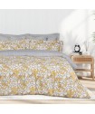 DAS HOME ΣΕΤ ΣΕΝΤΟΝΙΑ ΜΟΝΑ ΜΕ ΛΑΣΤΙΧΟ CASUAL 5432 OCHRE, WHITE