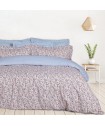 DAS HOME ΣΕΤ ΣΕΝΤΟΝΙΑ ΜΟΝΑ ΜΕ ΛΑΣΤΙΧΟ CASUAL 5427 SALMON, WHITE