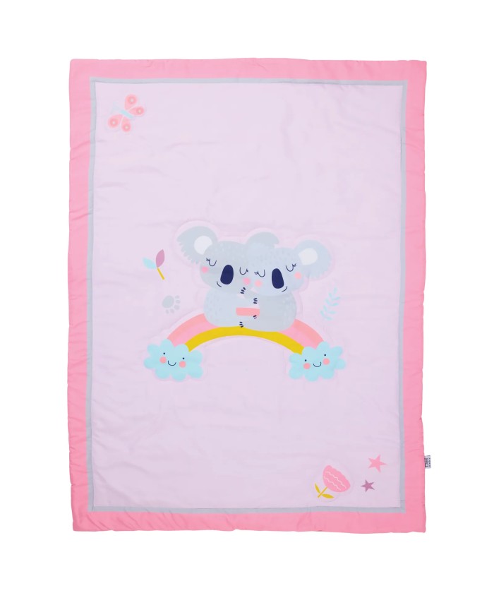 DAS BABY ΚΟΥΒΕΡΛΙ FUN 4934 GREY, PINK