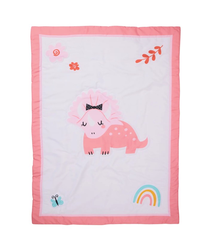 DAS BABY ΚΟΥΒΕΡΛΙ FUN 4936 PINK, WHITE