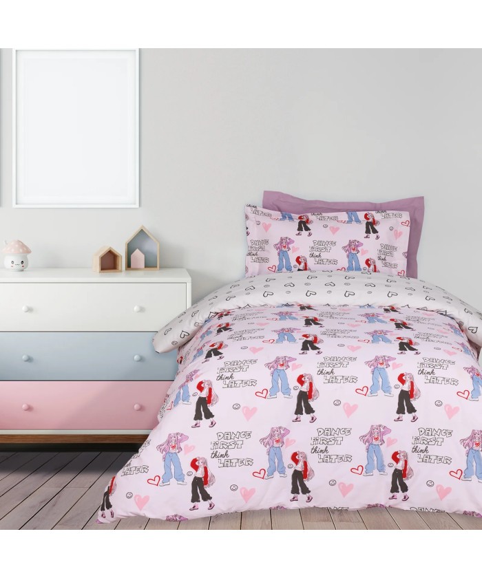 DAS KIDS ΣΕΤ ΣΕΝΤΟΝΙΑ ΜΟΝΑ 4940 GREY, PINK