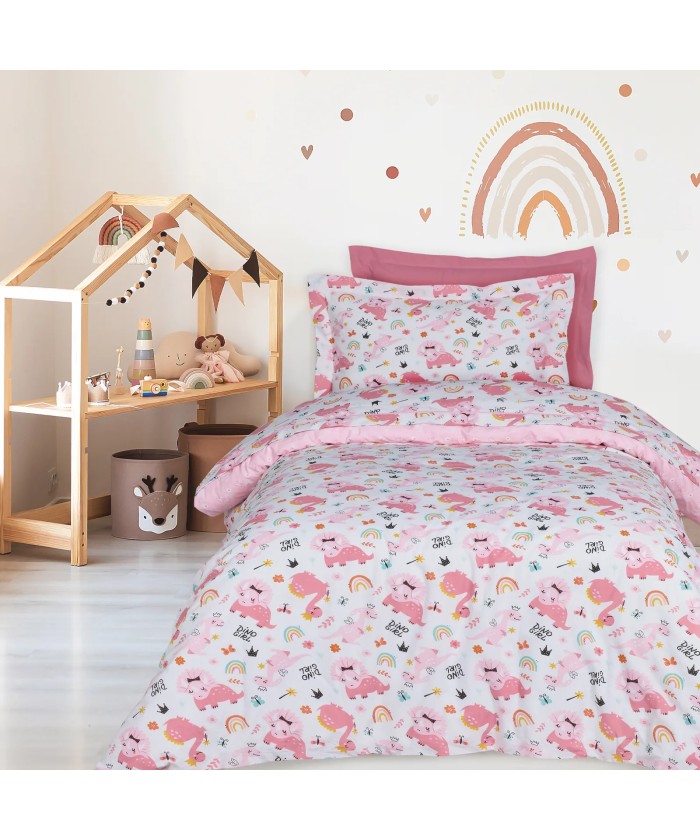 DAS KIDS ΣΕΤ ΣΕΝΤΟΝΙΑ ΜΟΝΑ 4936 PINK, WHITE