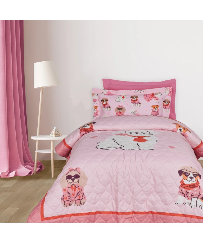 DAS KIDS ΚΟΥΒΕΡΛΙ ΜΟΝΟ 4938 PINK